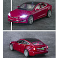 Pikkukuva 3 / 5: 1:32 Tesla Model S -metallivaluauto, painevalettu leluauto, ääni- ja valotoiminnolla, lasten lelu, lahja pojalle (laatikossa) Model S White