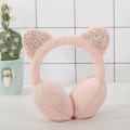 Miniatyrbild 3 av 5: Vinteröronmuffar för barn Varma öronmuffar för pojkar och flickor Pink