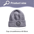Miniatyrbillede 2 af 5: Baby Candy Color Børns Smiley Face Varm Hat Aldre 0-3 Style1 style1