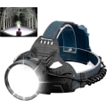 Miniatyrbillede 1 af 5: Genopladelig LED-hovedlampe til voksne, 90.000 lumen superlys hovedlampe 90 justerbar 4 tilstande Ipx5 vandtæt USB genopladelig hovedlampe til camping-