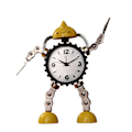 Miniatyrbild 1 av 4: Växellåda Robot Växlarm i Rostfritt Stål Metall, Växlarm Med Blinkande Ögonljus Och Handklämma (gul) (hy)