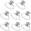 Pikkukuva 1 / 7: 8 kpl imukuppia, 41 mm muoviset imukupit pyöreät kierteet imukupit knurled mutterilla läpinäkyvä päivittäiseen ripustukseen Erittäin vahva imukuppiteline