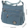 Miniatyrbilde 2 av 5: Multifunksjonell Messenger Bag Skulder Bag Håndveske for Kvinner og Jenter, Rouge Grey