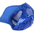 Miniatyrbillede 3 af 4: Dame Mænd Glitter Sequin Baseball Caps Snapback Justerbar Hatte Blue