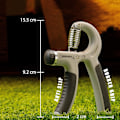 Miniatyrbild 4 av 6: 5-60 kg greppstärkare – Justerbar handgreppsstärkare med rostfritt stålfjäder för starka handleder, fingrar, underarm, händer Grey