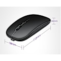 Miniatyrbilde 5 av 5: Bluetooth-mus, oppladbar trådløs mus for Macbook Pro/macbook Air, bluetooth trådløs mus for bærbar PC/PC/mac/ipad Pro/datamaskin (hy)