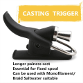 Miniatyrbild 5 av 5: Surfcasting Trigger Aid Havsfiske Casting Trigger Cannon Tumknapp Fast Spole Casting Aid