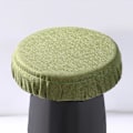 Miniatyrbild 4 av 7: Hopfällbar pallkudde Sittdyna för stol Teleskopisk pallkudde Inomhus Utomhus Stadion Pallöverdrag Rund för ryggsäckssovrum Green Imitate linen