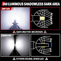 Miniatyrbild 3 av 4: 3d 360 H7 Led Canbus Bilstrålkastare Lampor 60000lm H11 H4 H1 HB3 9005 HB4 9006 160w Bildimma Turbo Mini Lampa Led 2PCS 9012(HIR2)