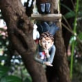 Miniatyrbillede 3 af 4: Sød harpiks alfe statue vandtæt til have baghave balkon dekorative statue