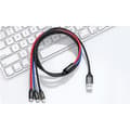 Pikkukuva 1 / 3: 1 USB-laturi, pikalatauskaapeli Micro USB Type C iPhonelle 1,2 m