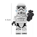 Miniatyrbillede 5 af 5: 8 stk./sæt Star Wars Darth Vader figurer Minifigur Samlet Mini Byggeklodser Legetøj Gaver
