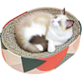 Miniatyrbilde 1 av 5: Kattenskrape Kartong Seng Lounge Sofa For Innendørs Katter Oval Form 17\"x13\", Kitty Cat Scratching Pad Gjenbruk Bølgepapp Skrape Varig Møbler
