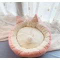 Miniatyrbillede 4 af 5: Katteseng Katte beroligende senge Kattesove seng med kat Pom Pom legetøj aftagelig vaskbar Fluffy kattesenge til indendørs katte-Pink