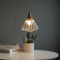 Miniatyrbillede 2 af 5: 18cm Messing Glas Lysekrone Led 5w Transparent Farve