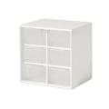 Miniatyrbillede 1 af 5: 2 stk. Opbevaringskasser med 6 Skuffer - Skrivebordsopbevaring Organizer Mini Skuffer til Håndværk Smykker Kosmetik Kunst Sytilbehør with 6 Drawers White