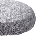 Miniatyrbild 5 av 7: Hopfällbar pallkudde Sittdyna för stol Teleskopisk pallkudde Inomhus Utomhus Stadion Pallöverdrag Rund för ryggsäckssovrum Gray Imitation linen