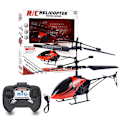 Miniatyrbillede 1 af 5: Fjernbetjent helikopter indbygget LED-lys, højdehold RC Gyro-fly, 3-kanals, 2,4 GHz flyvende dronelegetøj til børn Red