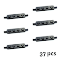 Pikkukuva 1 / 4: 48 kpl Moc Tiilet Kaupunki Pyöräsarja Tekniset Osat Luovat Rakennuspalikat Auto Kuorma-auto Ajoneuvon Pyörät Rengas Akseli Tarvikkeet Lelut Lapsille 37 pcs