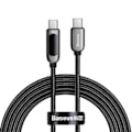 Miniatyrbilde 1 av 11: BASEUS Display Rask lading USB-C til USB-C 100W 2m svart