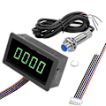 Miniatyrbillede 1 af 4: Digital LED-tachometer Rpm-hastighedsmåler + Hall-nærhedssensor Npn