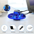 Miniatyrbillede 4 af 5: Seje LED-lysende sjove legetøj til børn, håndbetjente UFO-droner, mini flyvende kugle, svævende boomerang Fidget Spinner, fantastiske gaver til drenge og piger Blue