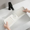 Miniatyrbillede 3 af 5: Silikone Afløbsmåtte, Vask Afløbsbakke, Smal Armaturmåtte, Anti-Sprøjt Organizer