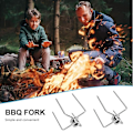 Pikkukuva 5 / 5: 2 kpl Grill Rotary Barbecue Grill Fork -lisävarusteet Grill Fork