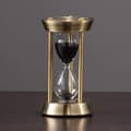 Timeglass i messing, 10 minutter, glass-sandglass