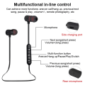 Miniatyrbild 6 av 7: Bluetooth-hörlurar Magnetiska Sport 4.1 Trådlösa Handsfree-headset Halsband Hörlurar Stereo Hörlurar för iPhone Android Guld Gold