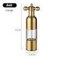 Pikkukuva 2 / 5: Mustapippurimylly Suola Pippurimylly Maustemylly Keittiön luovat vempaimet Pippuri- ja suolamylly Hionta 2024 HOTC5 Gold 21cm