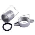 Miniatyrbillede 3 af 5: Vandpumpe Fittings 2 Tommer Aluminium Rør Forbindelsesnøgle
