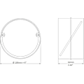 Pikkukuva 2 / 5: 100 mm:n liitäntä takaiskuventtiilillä pyöreä tuuletusputki 100 mm