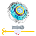 Miniatyrbillede 1 af 5: 1 sæt snurrende top legetøj klassiske anime elementer anti-scratch roterende underholdende gyroskop legetøj til underholdning Cyan