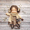 Miniatyrbild 2 av 2: Docka Waldorf Handgjord Plyschdocka Vacker Bomullsdocka Flickors Födelsedagspresent_tmall A