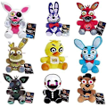 Miniatyrbillede 3 af 3: Fnaf Plushies - Alle karakterer (7\") - -- Five Nights Freddy's Plush: Chica, Springtrap, Bonnie, Marionette, Foxy Plush - Freddy Plush-fnaf Plush-børns