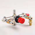 Miniatyrbillede 3 af 5: 90-120psi Luftkompressor Manifold Regulator Måler Tryk Holdbar Afbryder Kontrol