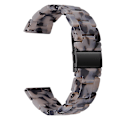 Miniatyrbild 1 av 4: Ersättningsarmband för Garmin Vivoactive 4, 22 mm vattentätt klockarmband i harts - Bläckgrå Grey Style U Garmin Vivoactive 4