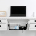 Miniatyrbillede 3 af 4: Under Shelf Storage Hængende Opbevaringshylder Kurve Wire Slides Under Desk Hylde Køkken Opbevaring Under Shelf Storage Kurve(Medium 2 stk)