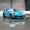 Miniatyrbillede 2 af 5: Welly 1:24 Porsche 911 Gt3 Rs Blå Bil Legering Bil Model Simulering Bil Dekoration Samling Gave Legetøj Døbt Model Dreng Legetøj 911 GT3 RS2