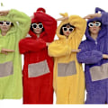 Miniatyrbild 1 av 5: Teletubbies Cosplay Kostymer för Vuxna Unisex, Disi Onesies Lala Cosplay Pyjamas Djursovkläder Jumpsuit Kostym Purple S
