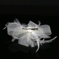Miniatyrbilde 4 av 5: Kvinners Fascinator Hat Blomster Bryllup Fascinator Hodebånd Fjær Flapper Brud Hodeplagg Hodeplagg Pillbox Hat Bowler Mini Topp Hat