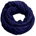 Miniatyrbild 1 av 3: Dam vinter stickad infinity halsduk mode tjock varm cirkel loop halsdukar blå Blue