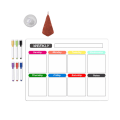 Miniatyrbillede 5 af 11: Køleskabsmagnetisk kalender Ugentlig planlægger Magnetisk kalender Whiteboard Månedlig To-Do-liste Indkøbsliste Tavle null - CT810