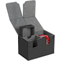Miniatyrbild 8 av 8: Trading Card Game Box,Card Game Boxes - PU Läder Kort Spel Förvaring Väska med Magnetisk Stängning,U Form Spår Solid Konstruktion Bridge Box Grey