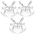 3-pack Akryl Små Bollställ Sportboll Displayställ för Baseboll Golf Softball Tennis