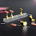 Miniatyrbild 2 av 5: 4 set nagelställ för press on naglar display, magnetisk falsk nagelhållare för målningsnaglar övningar, nybörjare akryl nagelkonst kit tillbehör, nagel