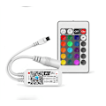 Miniatyrbillede 5 af 5: Led-strimmelbelysning 5m, 5050 Rgb-led-strimler med 24-tasters IR-fjernbetjening og strømforsyning, 1 rulle med farveskiftende led-båndlys til soveværelse, hjemmets loft