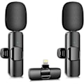 Miniatyrbillede 1 af 7: K9 Trådløs Lavalier Mikrofon, 2 Mini Mikrofoner & Modtager, Trådløs Lapel Mikrofon til Videooptagelse/LiveStream/YouTube/Facebook/TikTok