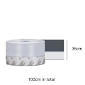 Miniatyrbilde 2 av 5: 3 meter værtetting, silikon dørforsegling stripe dør, vindu,  (bredde 25mm35mm45mm) Shape2 Transparent